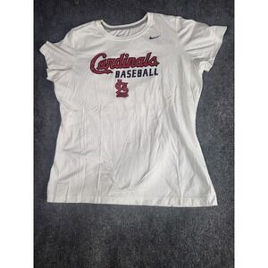 Nike St Louis Cardinals Baseball T-Shirt Mens XXL White MLB Sports Graphic Tee